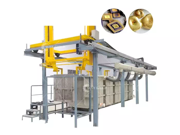 Gold extraction machine from PCB components