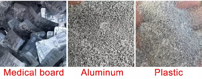 Aluminum foil medicine board recycling