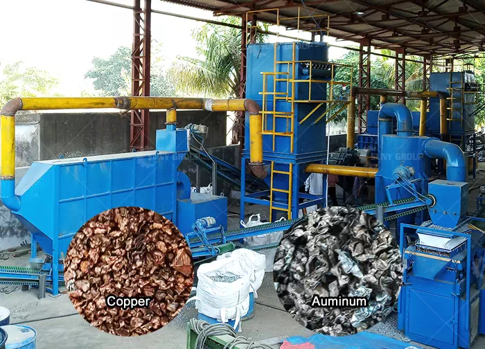 Radiator Copper And Aluminum Crusher And Separator