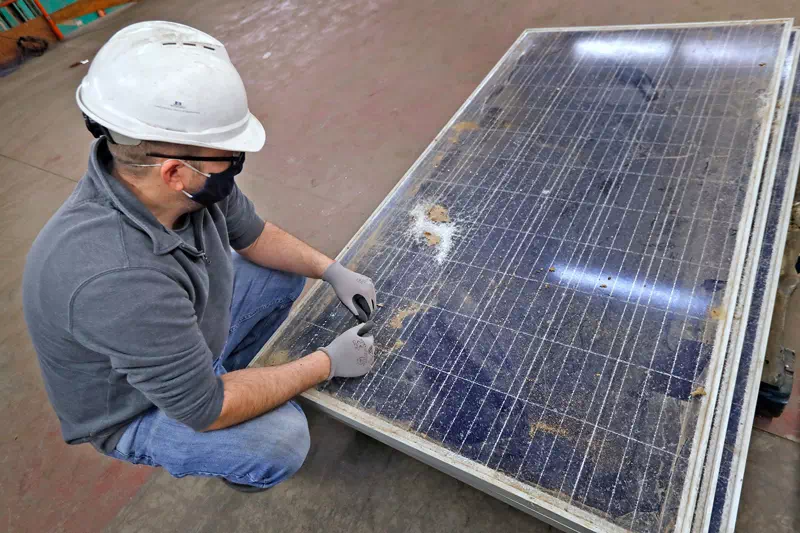 End of life solar photovoltaic panels