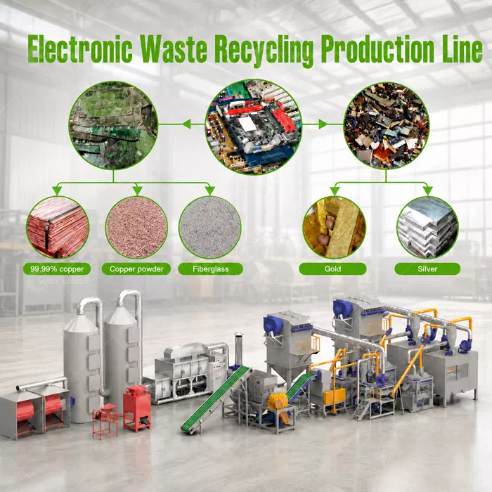 Electronic Waste Recycling Production Line