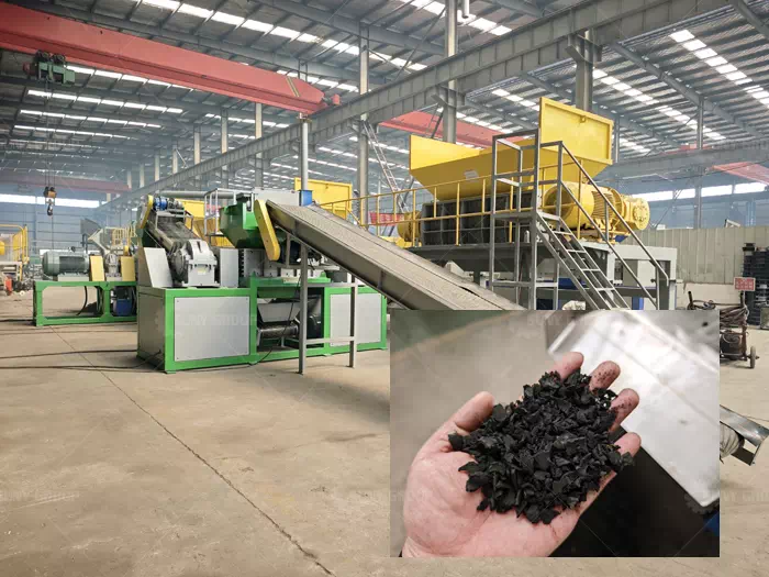 Waste Tire Shredding and Crumb Rubber Making Machine