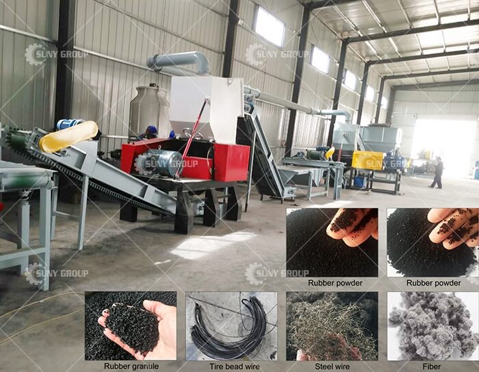 Waste Tire Recycling Machine