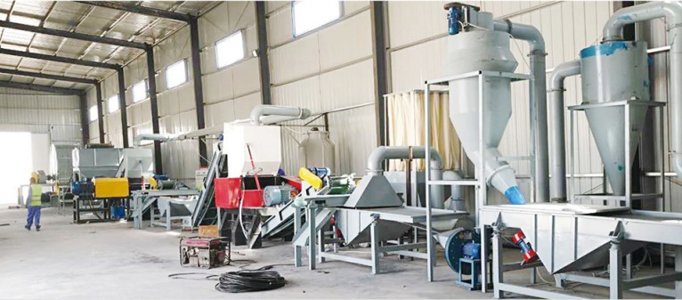 Rubber granule production line